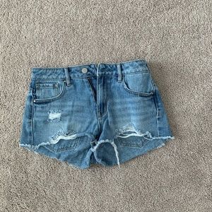Pacsun light wash denim shorts